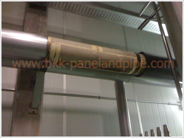 งานติดตั้งฉนวนโฟมหุ้มท่อ (Pipe Cover)