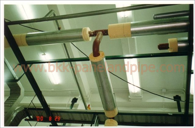 งานติดตั้งฉนวนโฟมหุ้มท่อ (Pipe Cover)