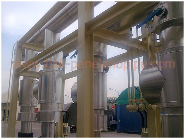 งานติดตั้งแจ็คเก็ตที่หน่วยงาน สแตนเลส (Stainless) / อลูมิเนียม (Aluminum) / สังกะสี (Zinc) สำหรับงาน