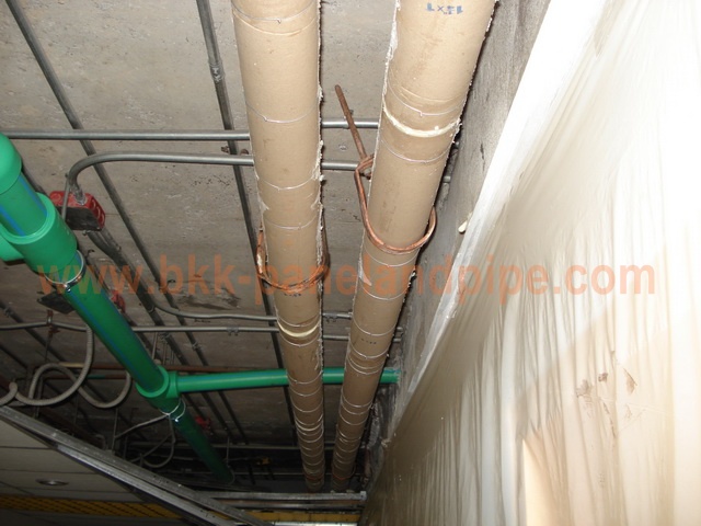 งานติดตั้งฉนวนโพลียูเรเทนโฟม สำหรับงานท่อ