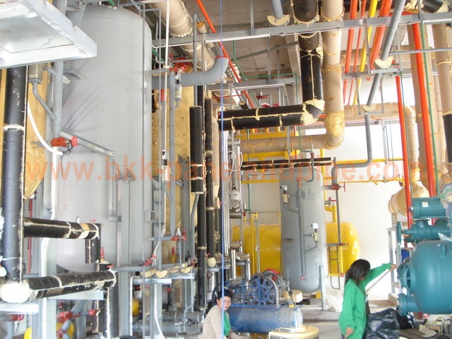 งานติดตั้งฉนวนโพลียูเรเทนโฟม สำหรับงานท่อ