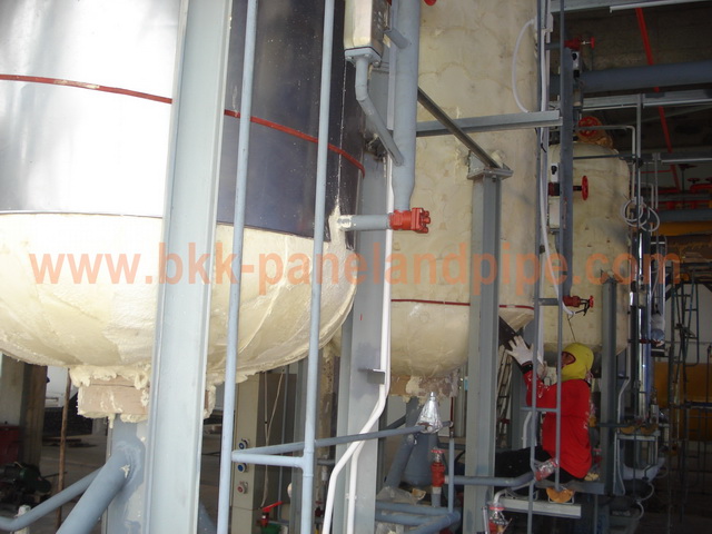 งานติดตั้งฉนวนโพลียูเรเทนโฟม สำหรับงานท่อ